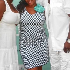 New York & Company Black and White dress